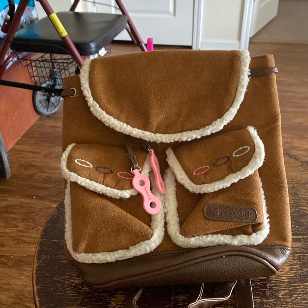 Rare croc backpack purse